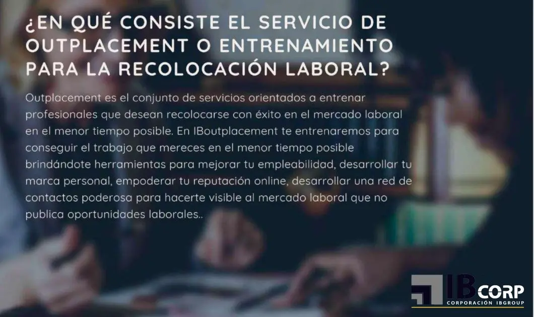 Descripción del servicio de outplacement